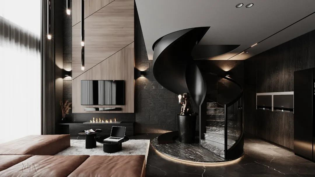 美积澳威家居丨暗黑系设计，前卫与艺术的完美平衡3